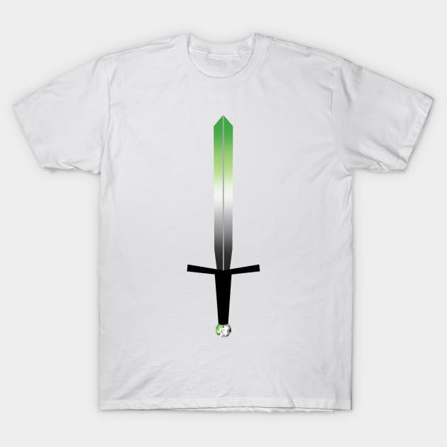 Aromantic Sword T-Shirt by nats-designs